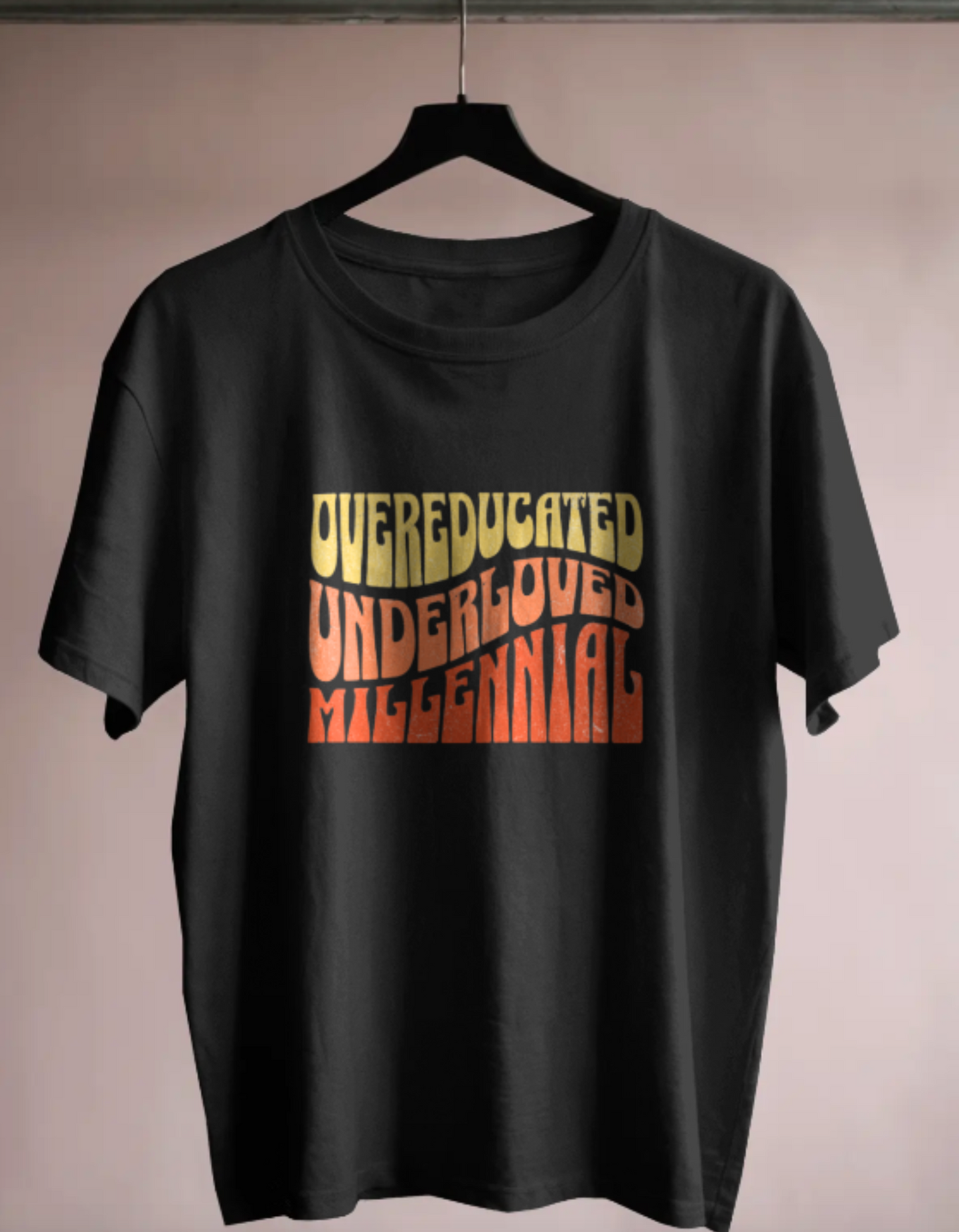 trendy funny millennial typography oversized t shirt for men and women - Forever TrendIn