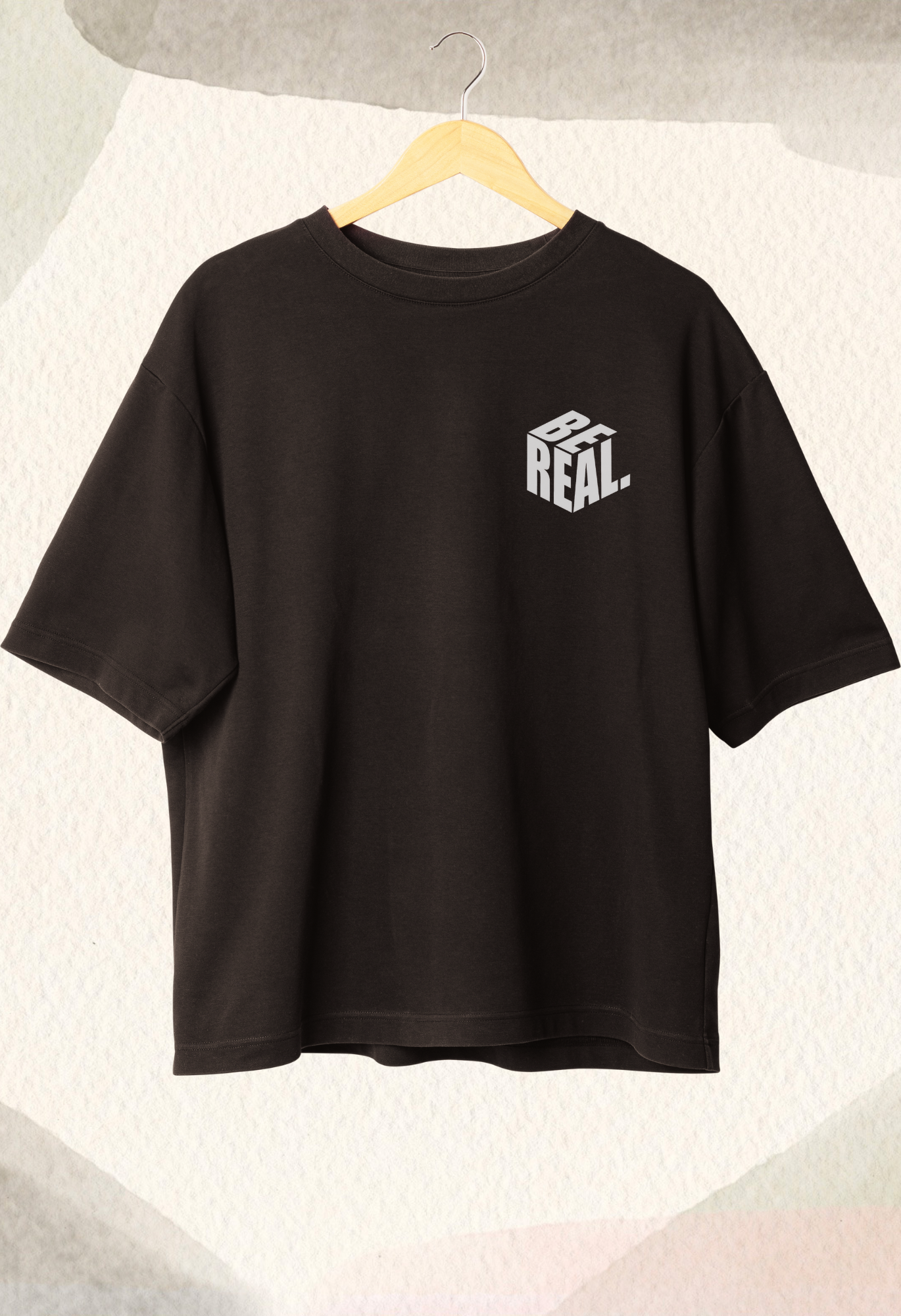 trendy be real oversized graphic t shirt for men - Forever TrendIn