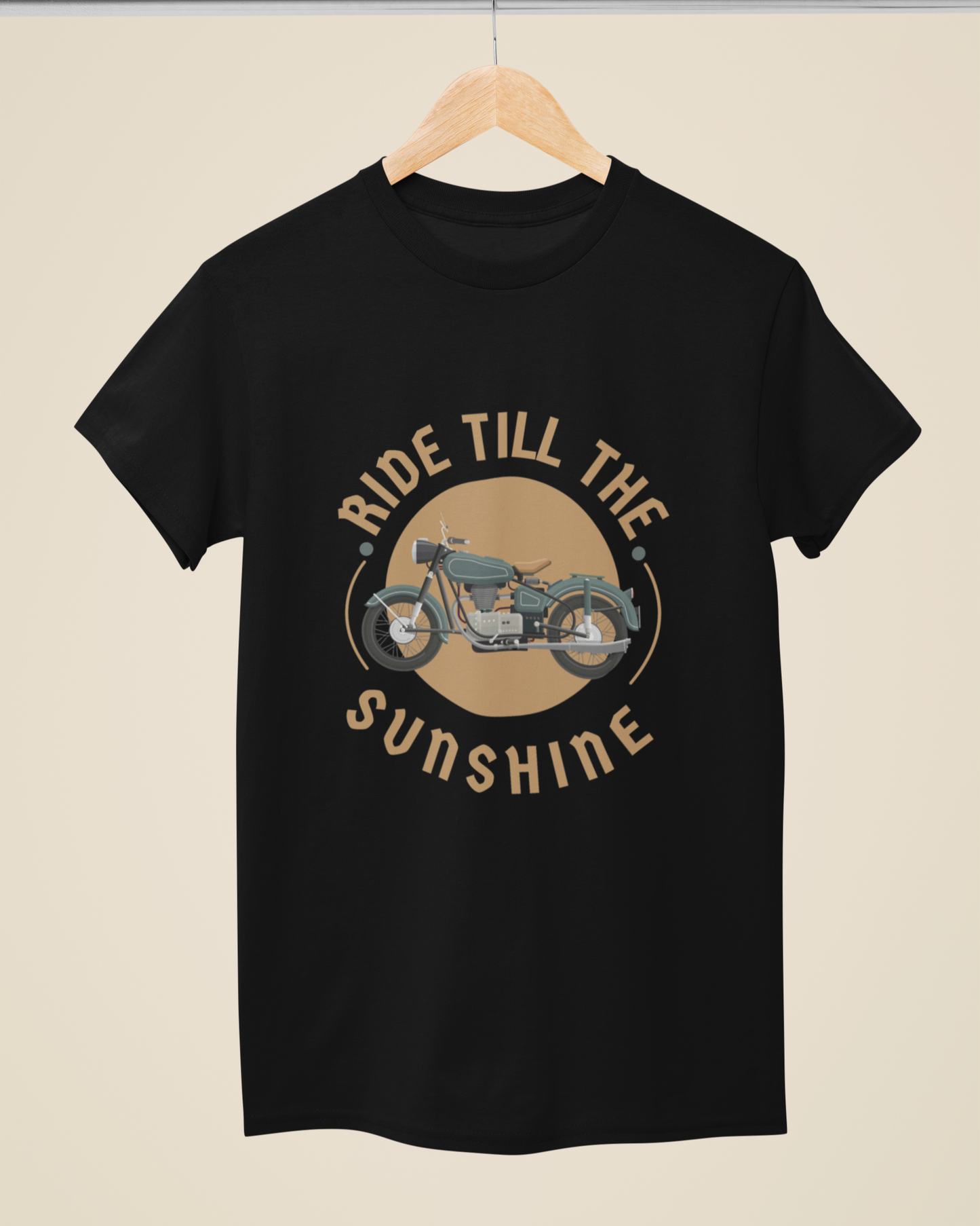 trendy ride till the sunshine bike lover graphic t shirt for men - Forever TrendIn