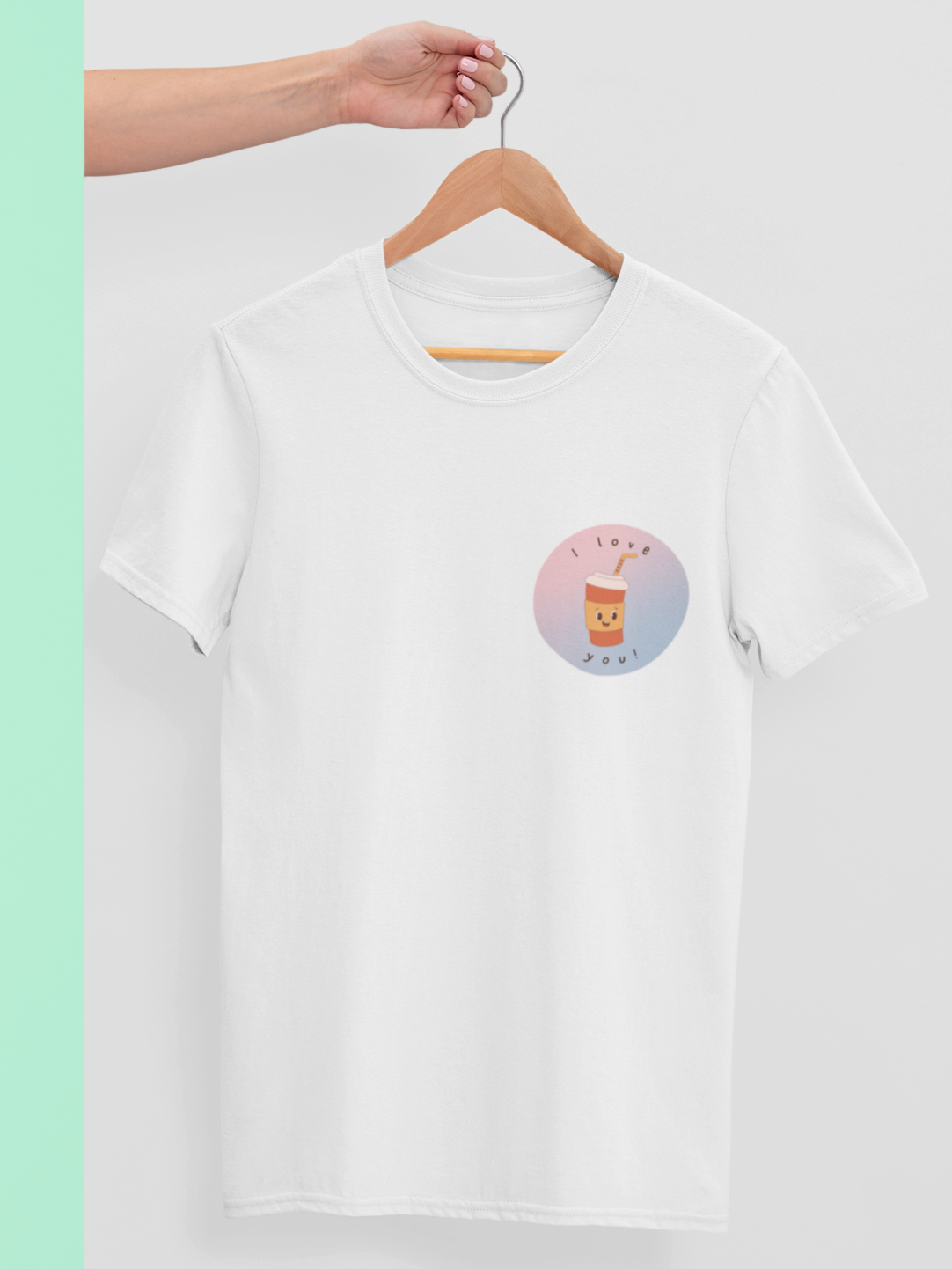 Men's Cute Coffee Couple Valentine Couple T-shirt