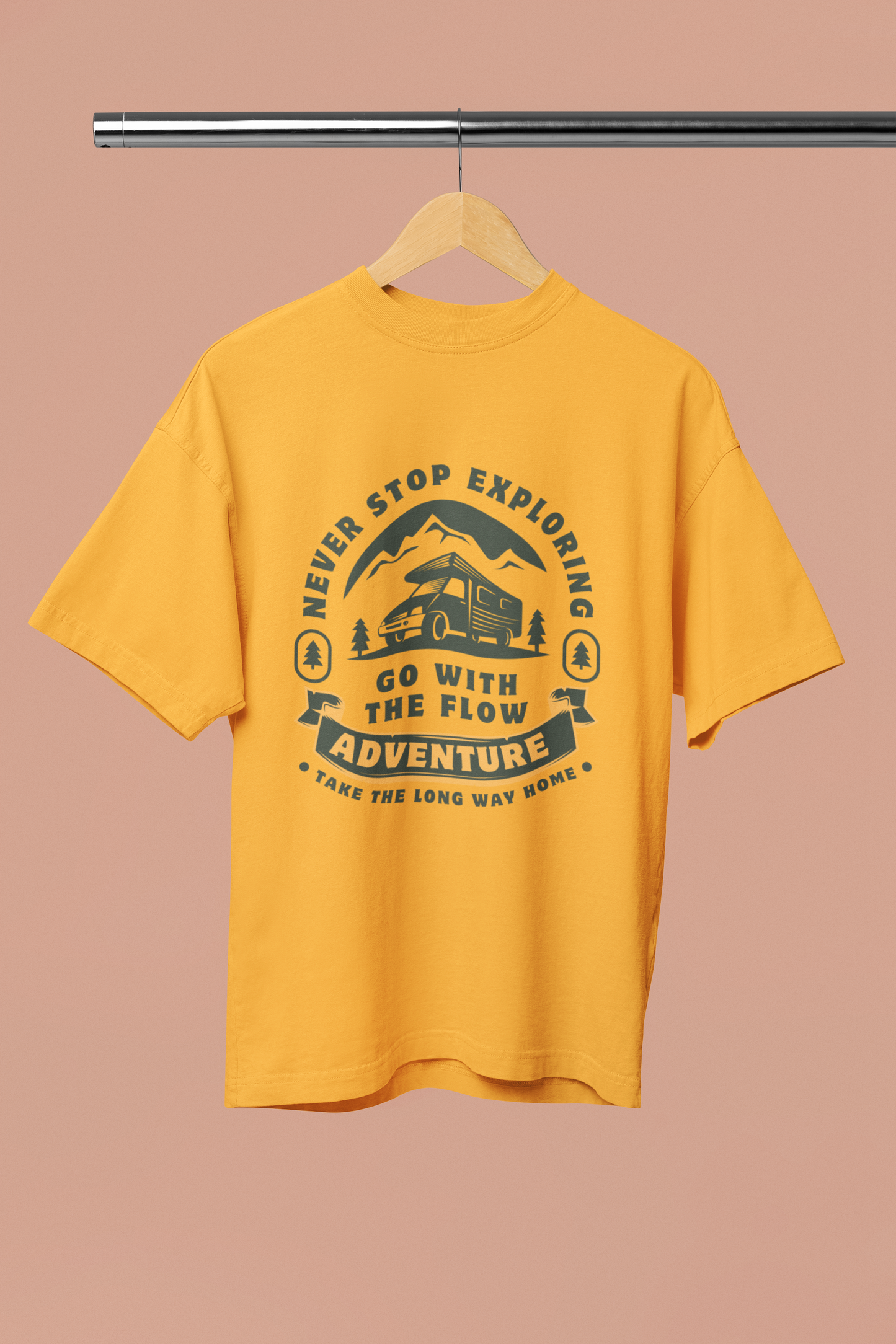 Never Stop Exploring Travel Oversized T-shirt
