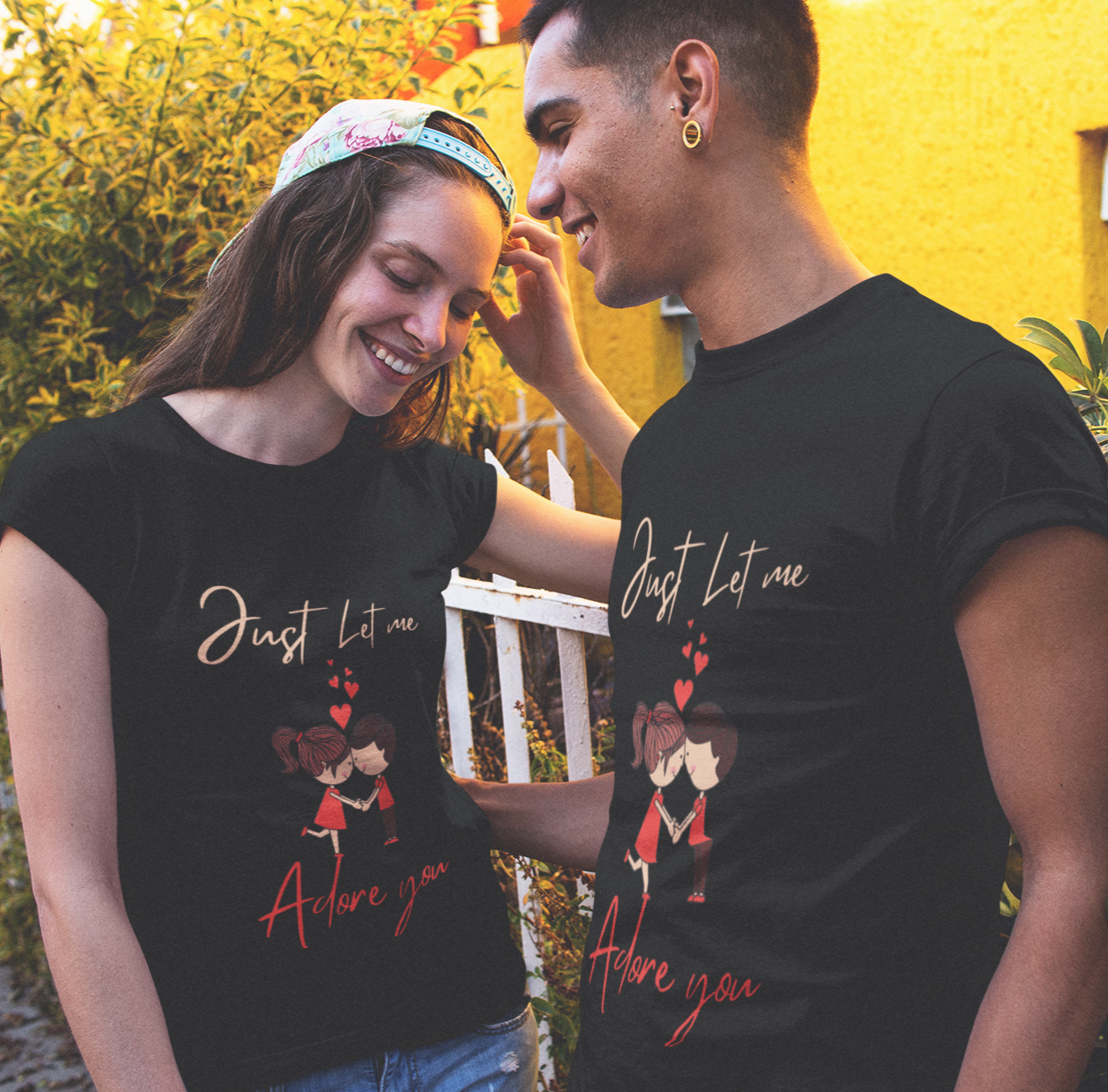 Men's Adore Valentine Couple T-shirt