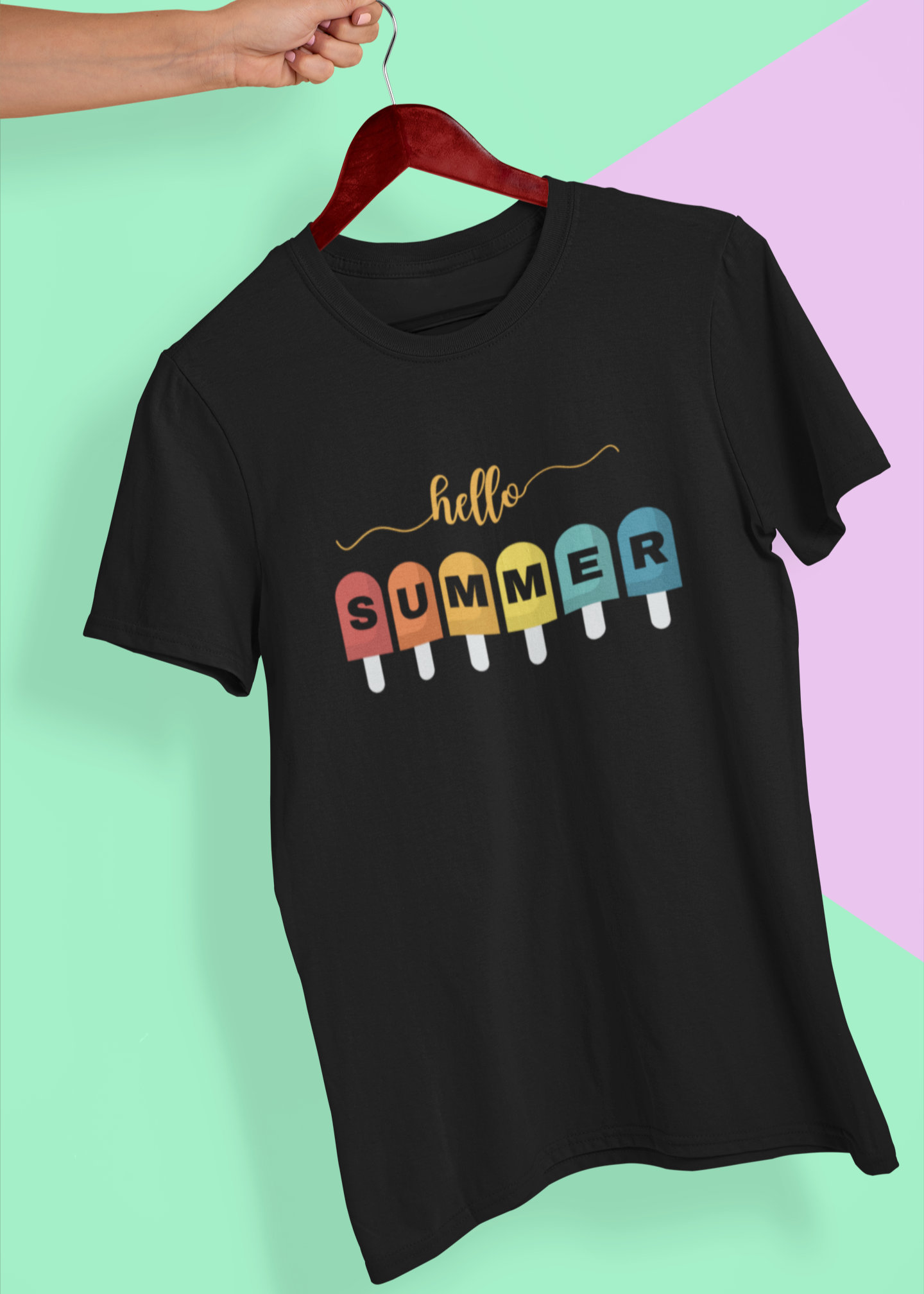 trendy hello summer Popsicle Graphic T-Shirt for men and women - Forever TrendIn