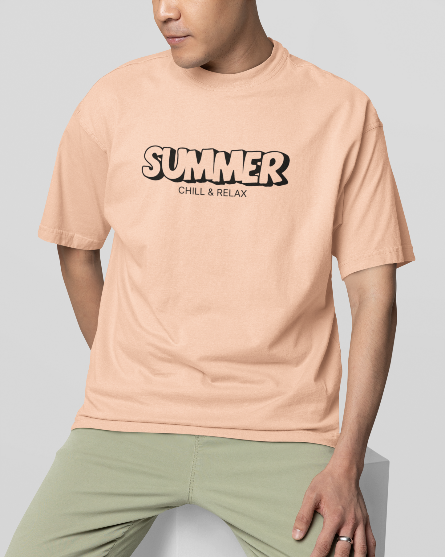 Trendy summer streetwear graphic breathable graphic oversized t-shirt for men - Forever TrendIn