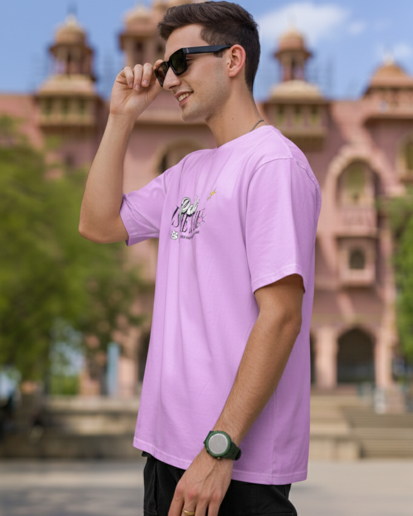 trendy delulu is the solulu genz oversized graphic t shirt for men - Forever TrendIn