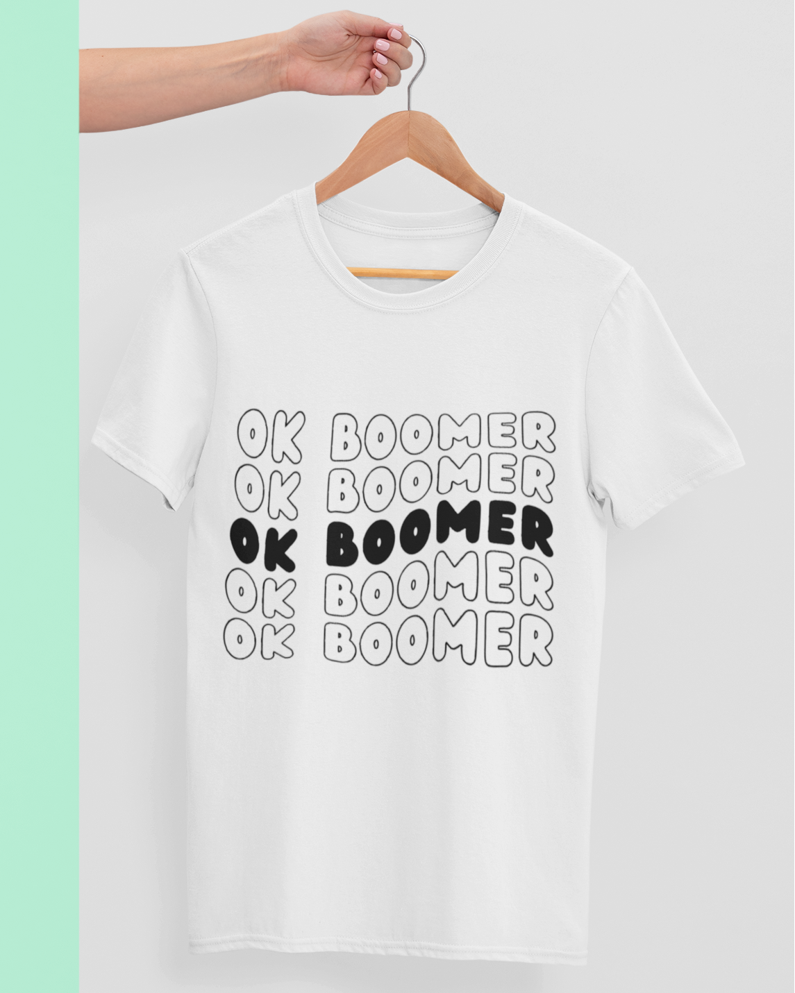 Trendy Ok Boomer Typography Graphic T-shirt for men and women - Forever TrendIn