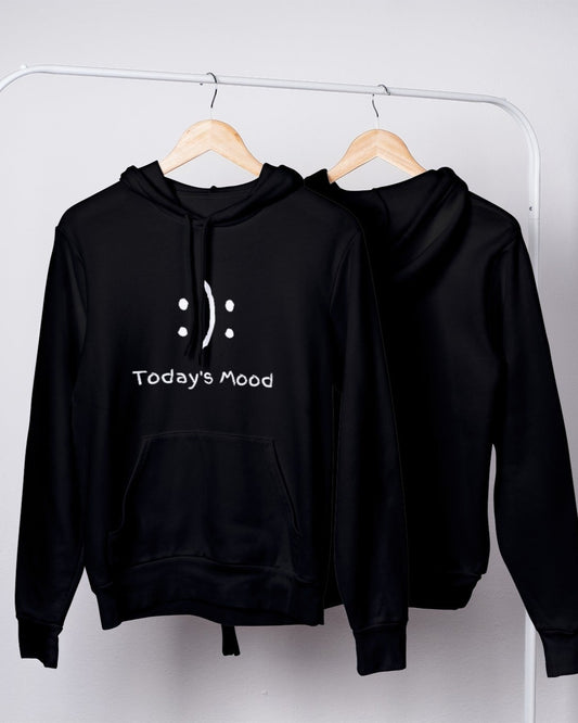 trendy today's mood smiley graphic hoodie for men and women - Forever TrendIn