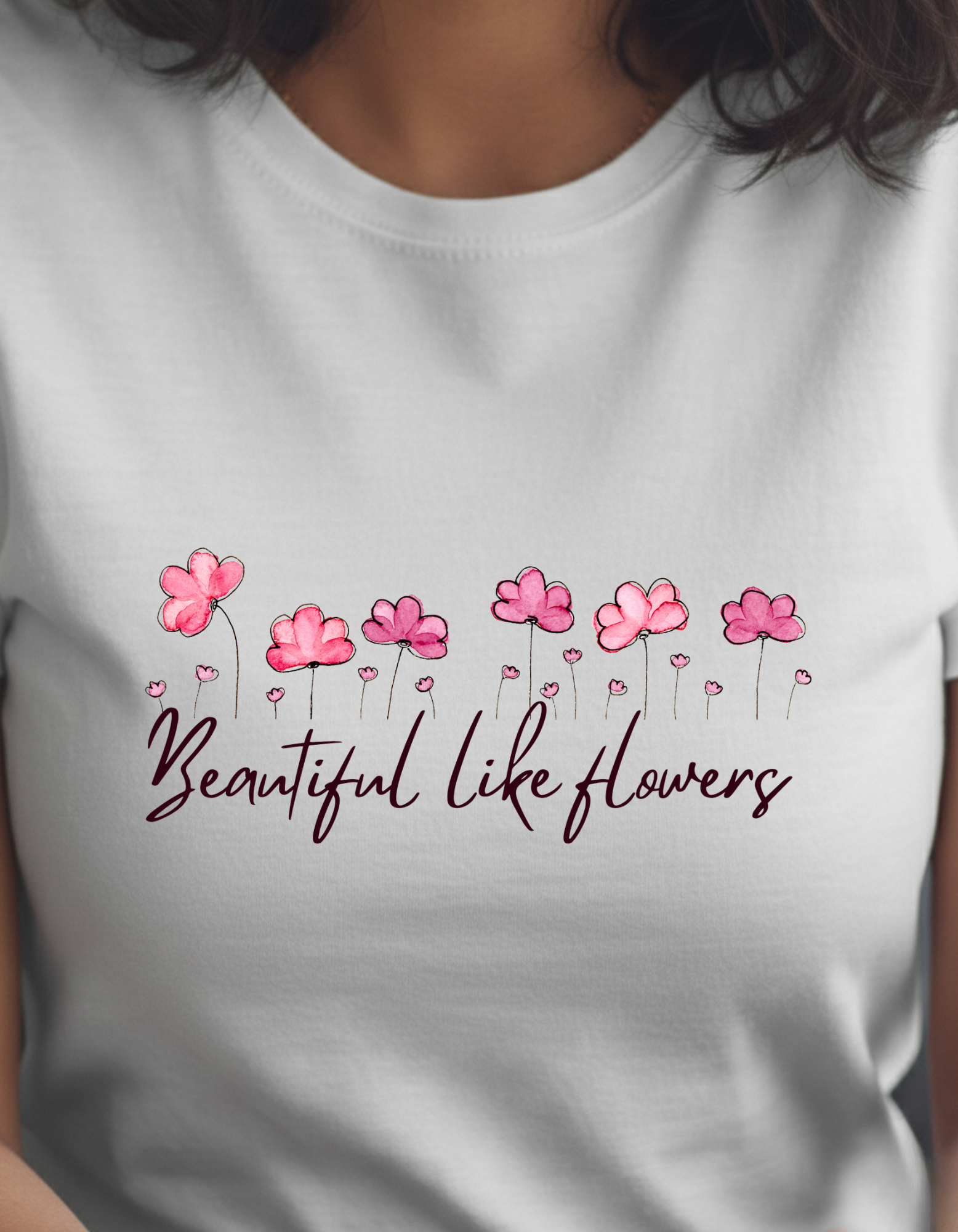 Trendy Beautiful Like Flowers Graphic Floral Crop Top for women - Forever TrendIn
