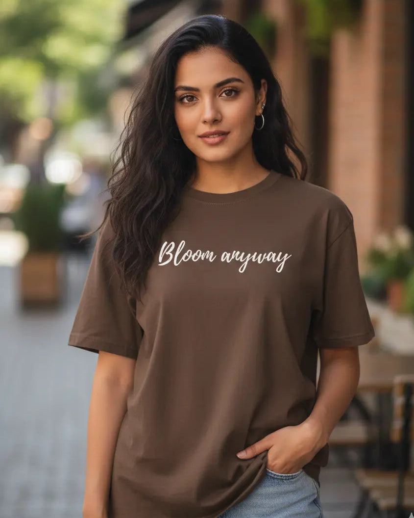 Trendy Bloom Floral Flower Oversized graphic t-shirt for women -  Forever TrendIn