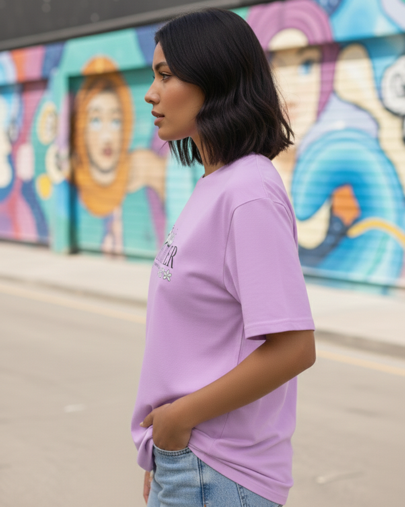 trendy delulu is the solulu genz oversized graphic t shirt for women - Forever TrendIn