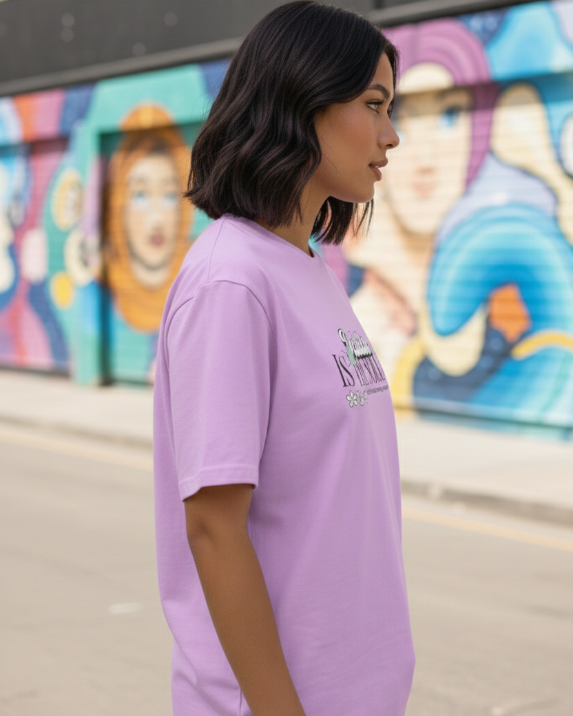trendy delulu is the solulu genz oversized graphic t shirt for women - Forever TrendIn