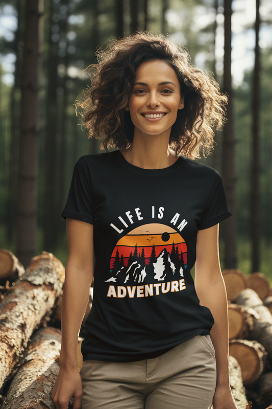 Women's Life is an Adventure Travel T-shirt