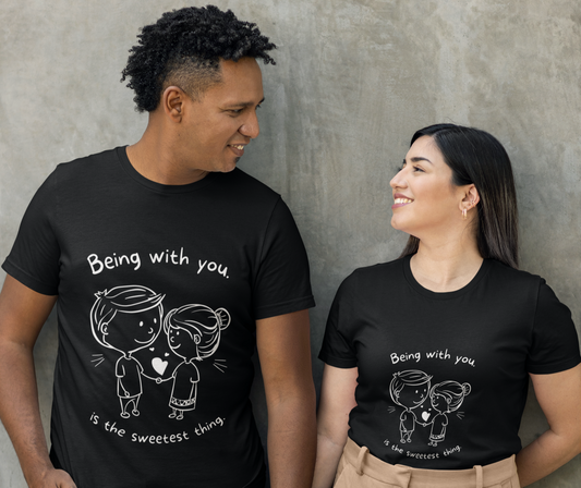 Men's Cute Valentine Couple T-shirt