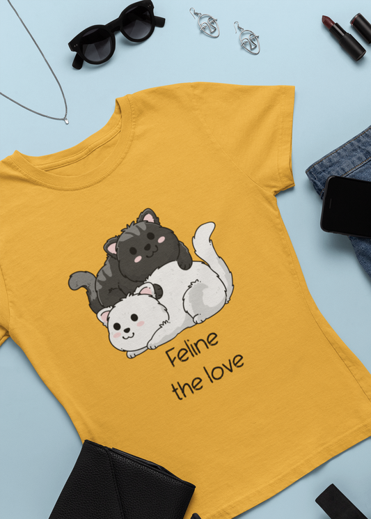 Women's Cute Cats Valentine T-shirt