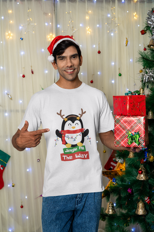 Men's Cute Penguin Christmas T shirt