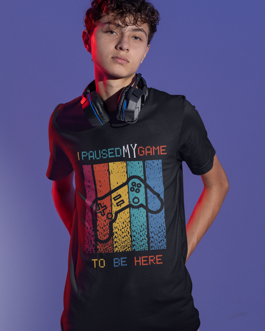 trendy retro joystick gaming graphic t shirt for men - Forever TrendIn