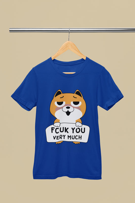 Men's Fcuk You very much - Cute Dog T-shirt