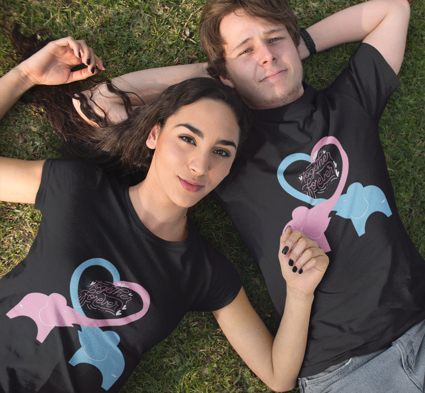 Men's Forever Together Valentine Couple T-shirt