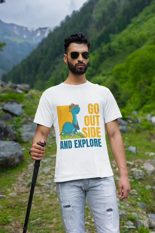Men's Cute Dino Travel T-shirt