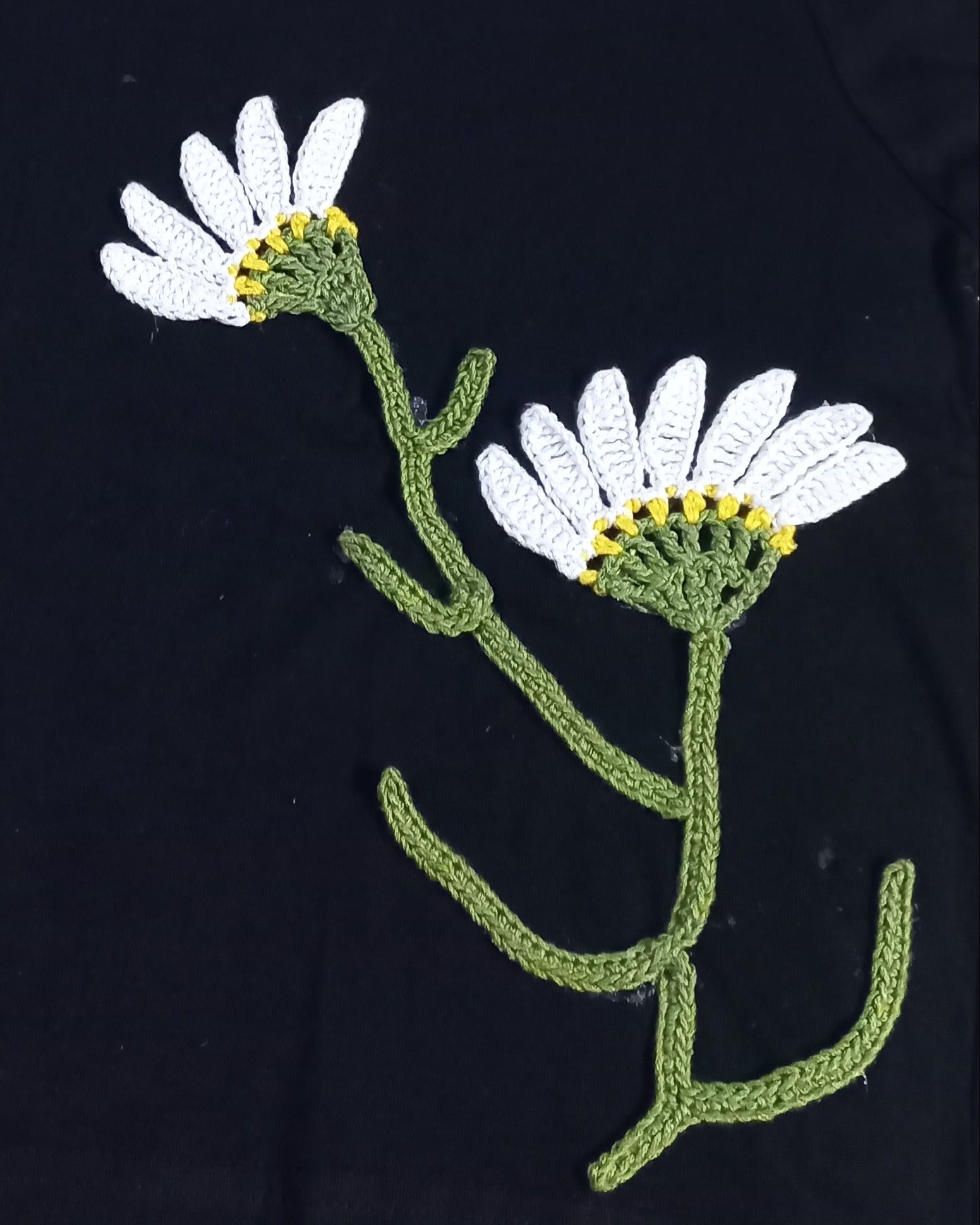 trendy cute floral flowers crochet handmade crop top for women