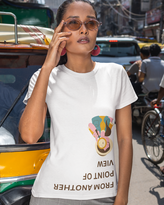 trendy point of view graphic t shirt for women - Forever TrendIn