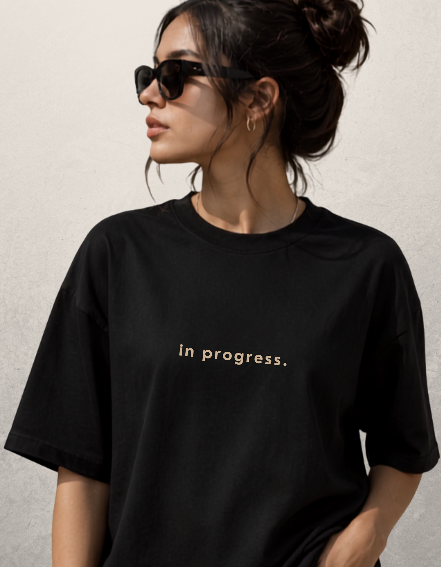 trendy soft but unstoppable self love floral oversized streetwear graphic t-shirt for women - Forever TrendIn