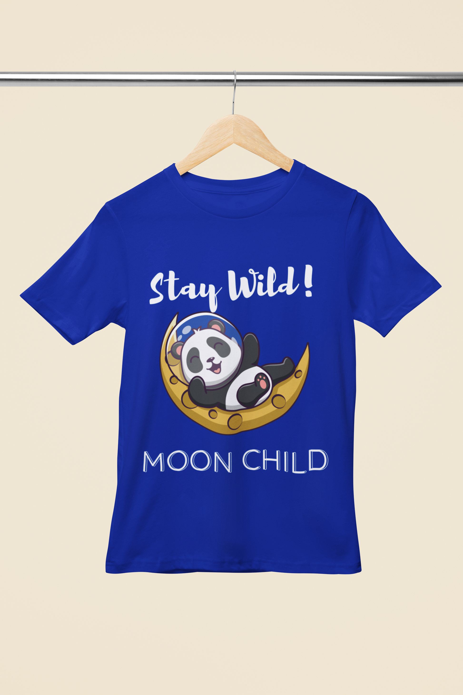 trendy stay wild moon child panda boyfriend graphic t shirt for women - Forever TrendIn