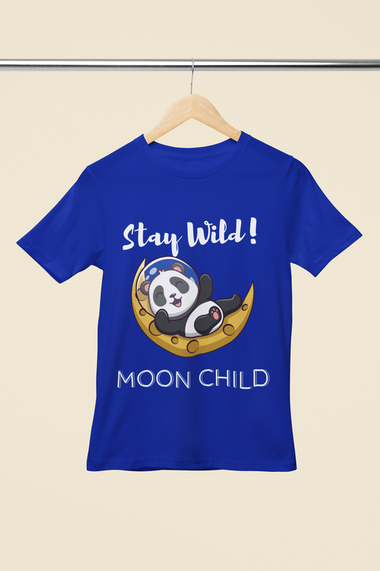 trendy stay wild moon child panda boyfriend graphic t shirt for women - Forever TrendIn