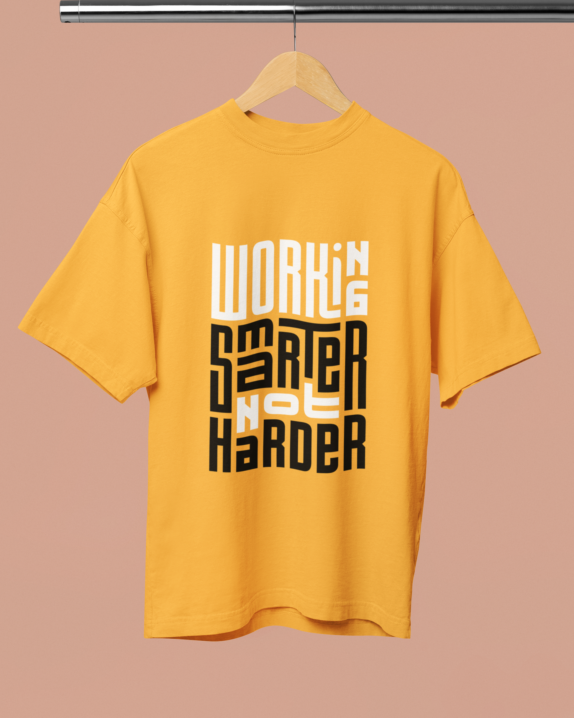 trendy working smarter typography graphic t shirt for men and women - Forever TrendIn